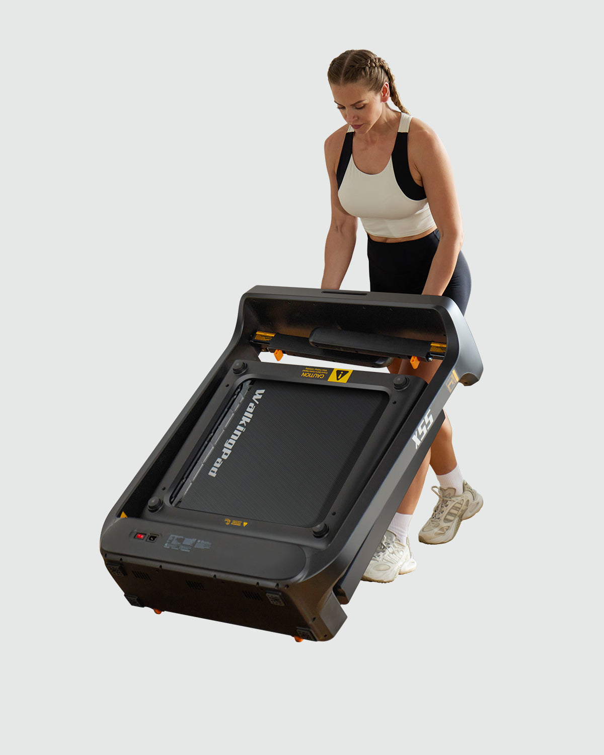 X55 Tri-fold Desk Treadmill for Running (High-end Black)