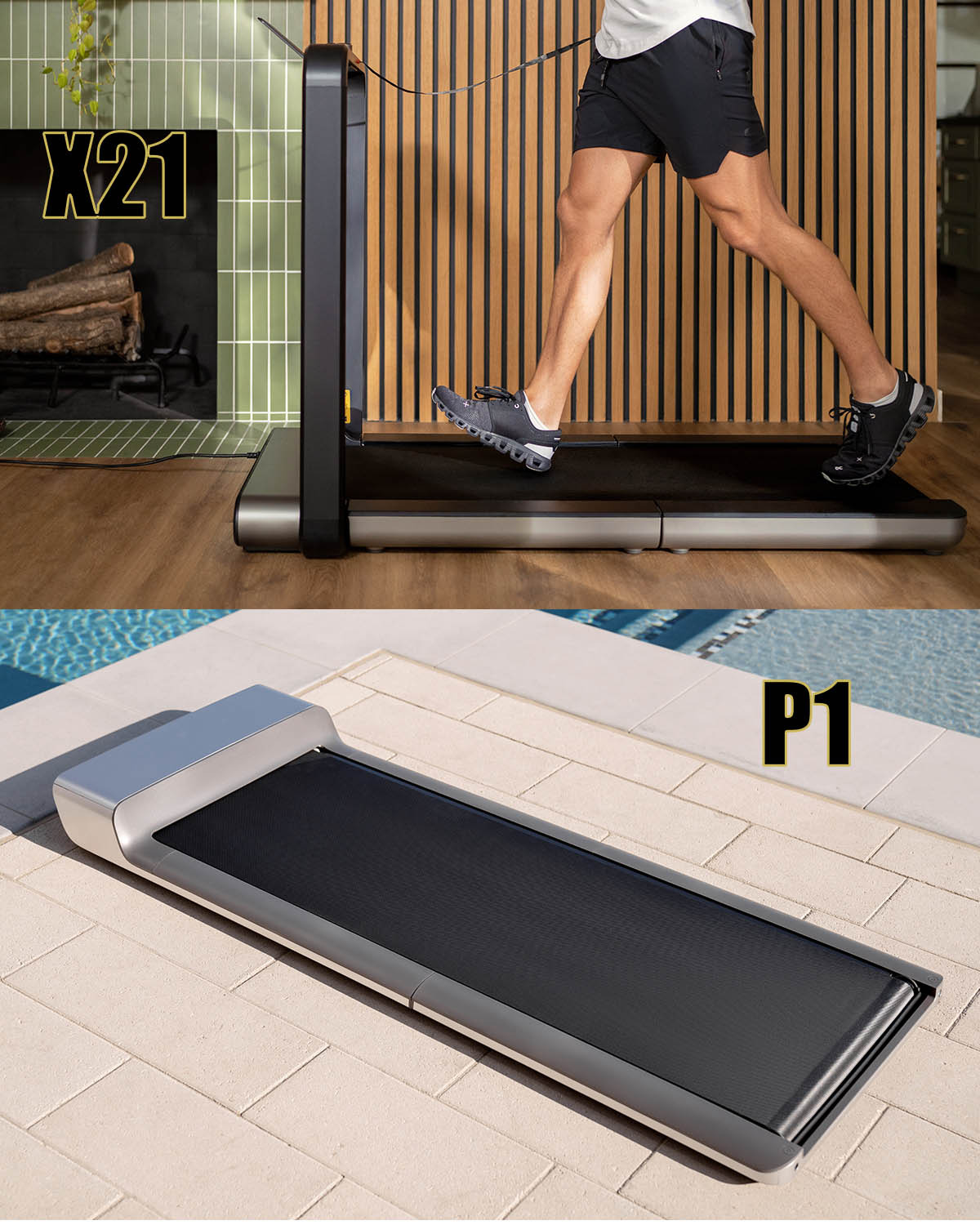 WalkingPad X21 and P1 combo 