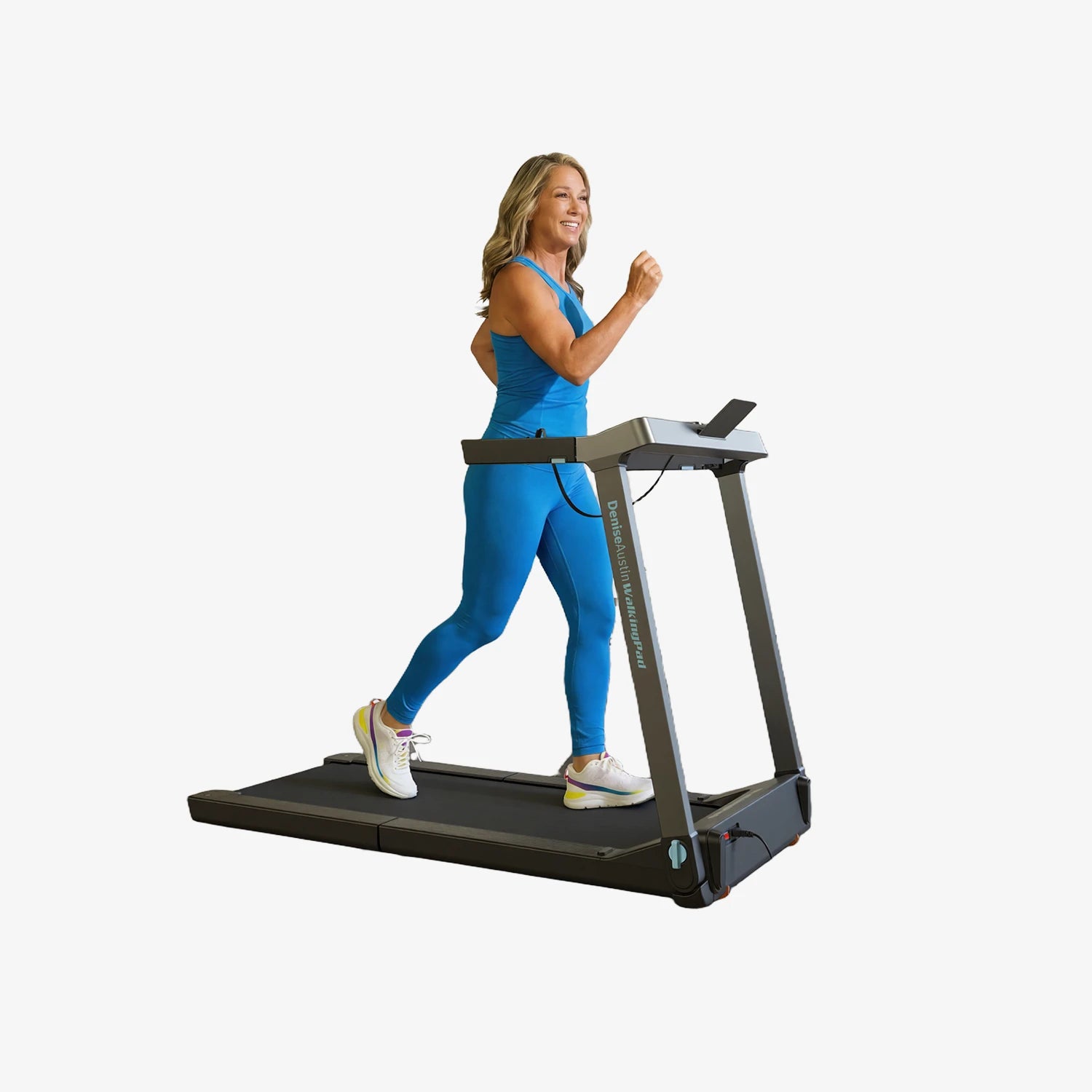 WalkingPad G1 blue running treadmill with side armrest 