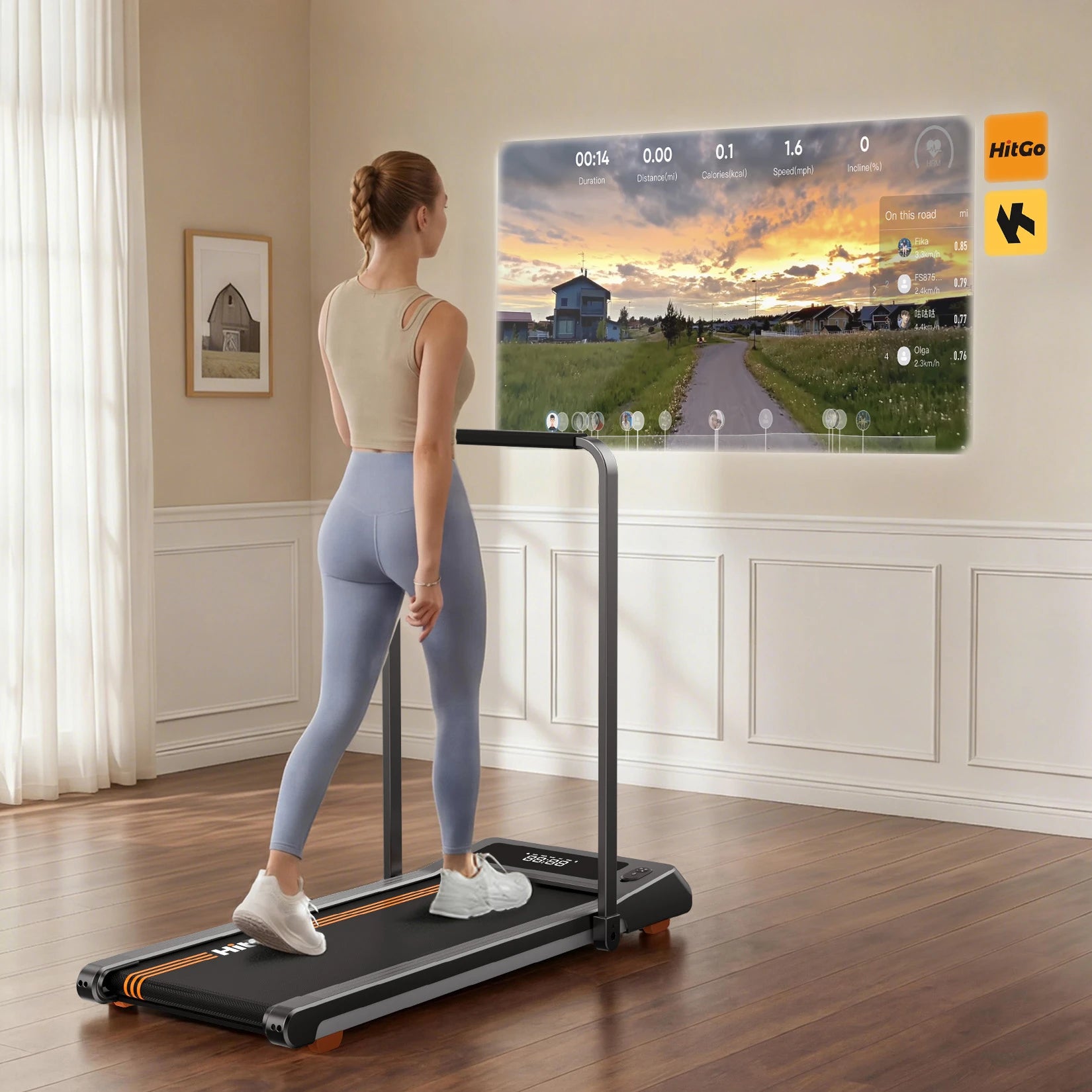 H1 2in1 Under Desk Treadmill