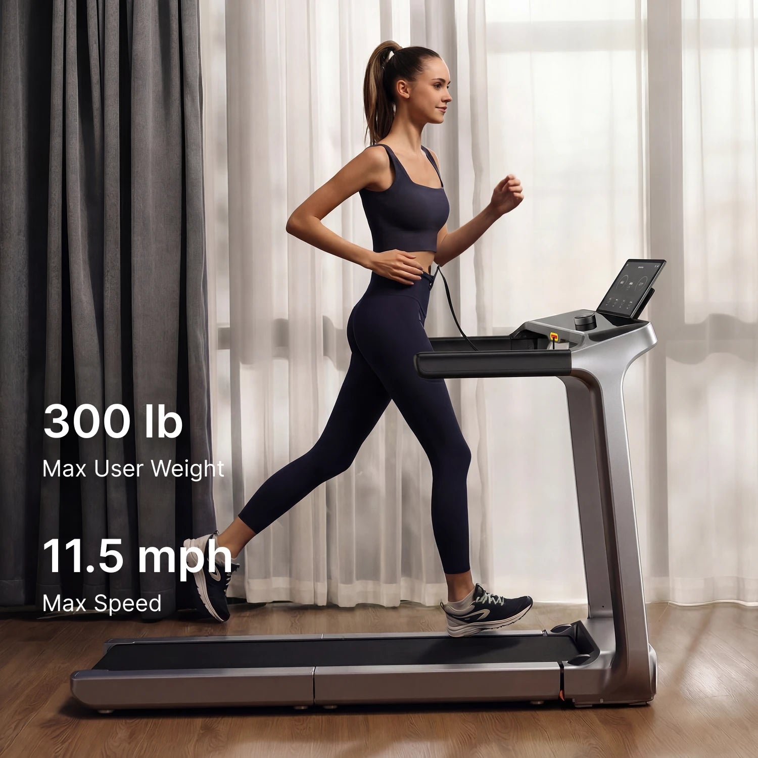 X218 Tri-fold Desk Treadmill for Running