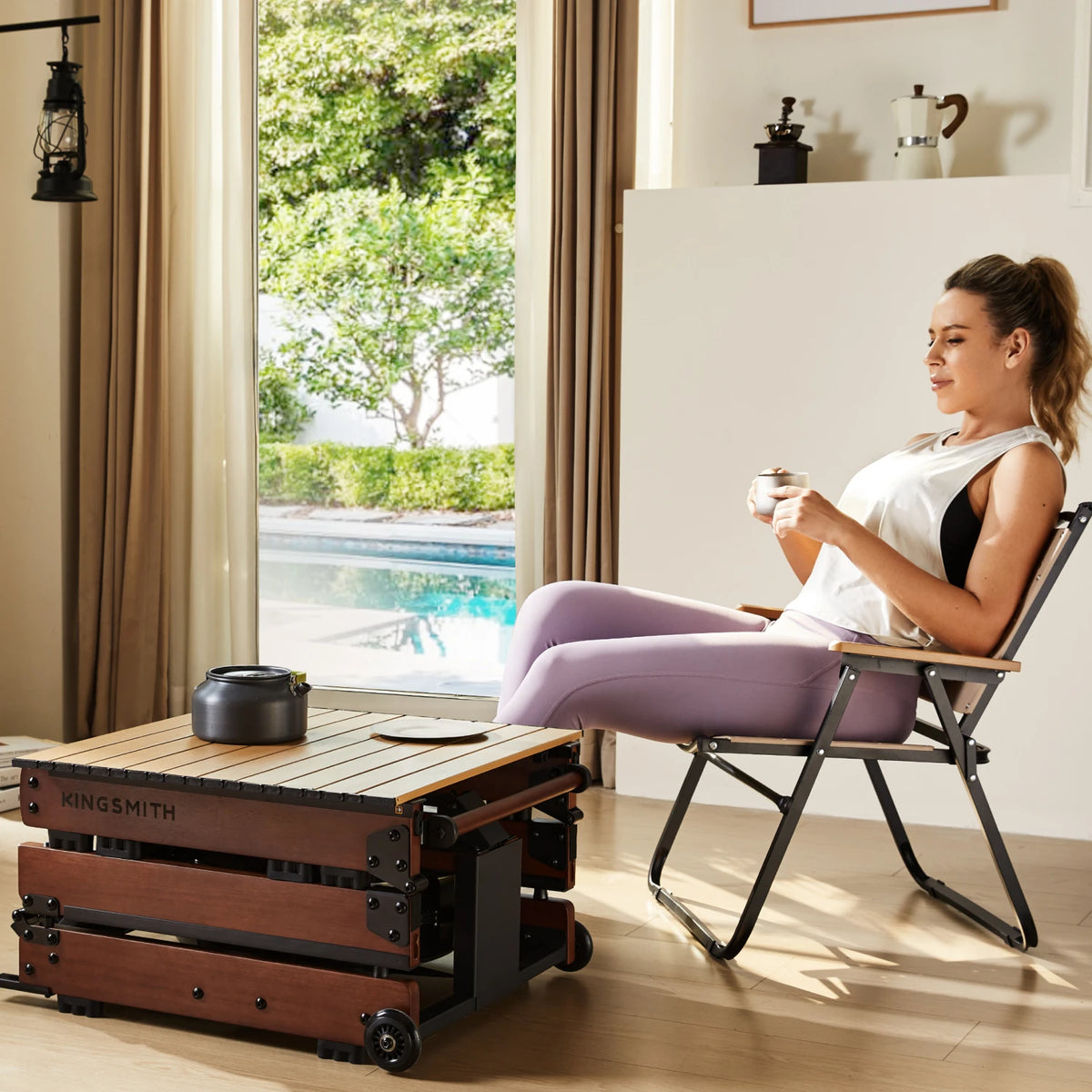 WR3L Tri Fold Water Rowing Machine