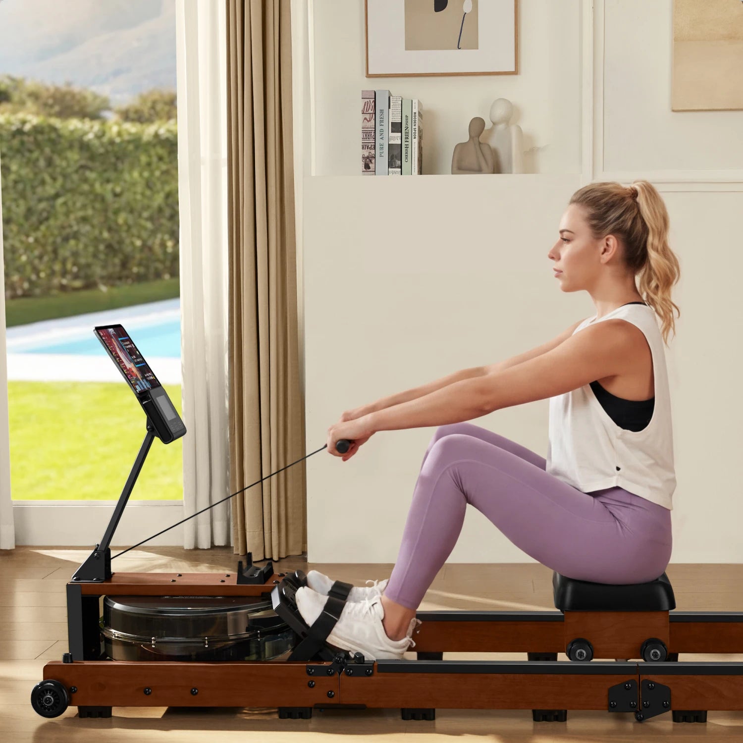 WR3L Tri Fold Water Rowing Machine